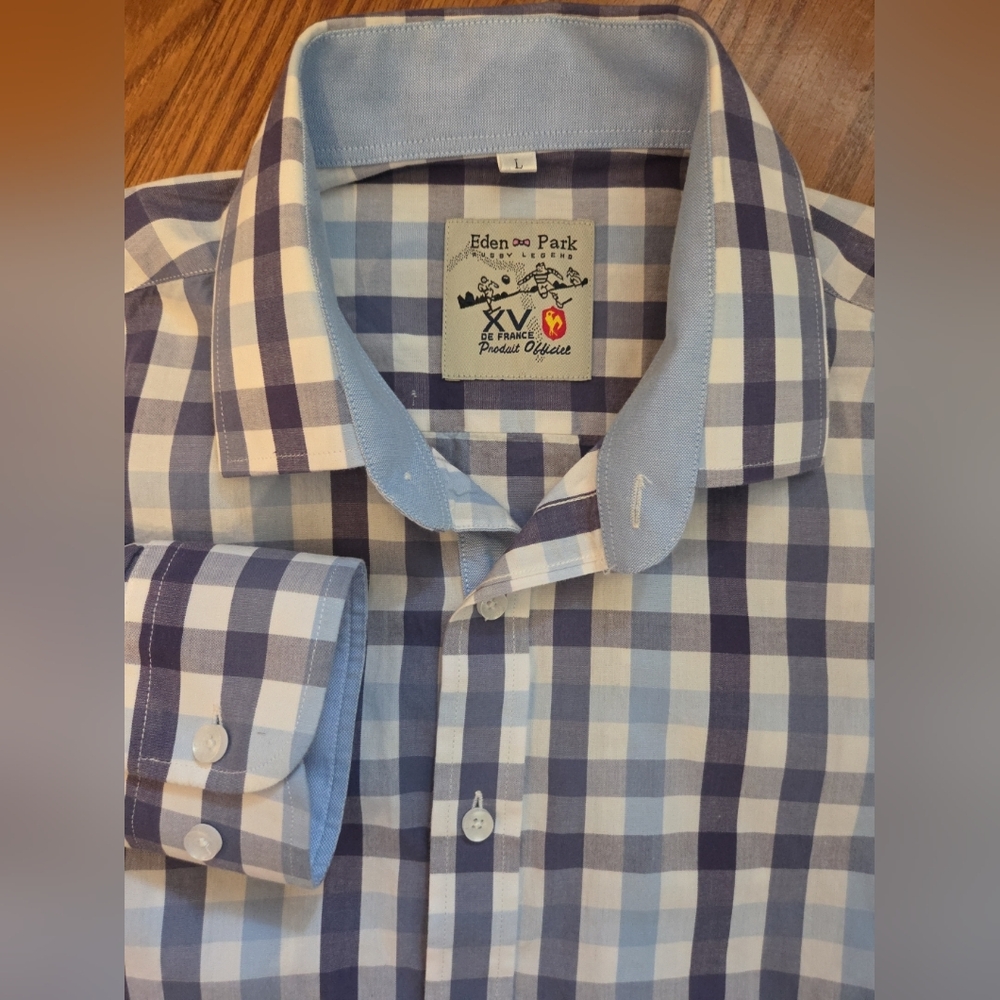 Eden Park Long Sleeve Shirt Lg 100%‎ Cotton